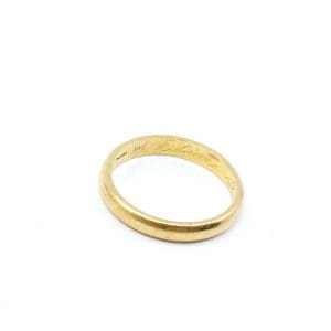 Ring Guld 18K 5,8g Ø19½, gravyr
