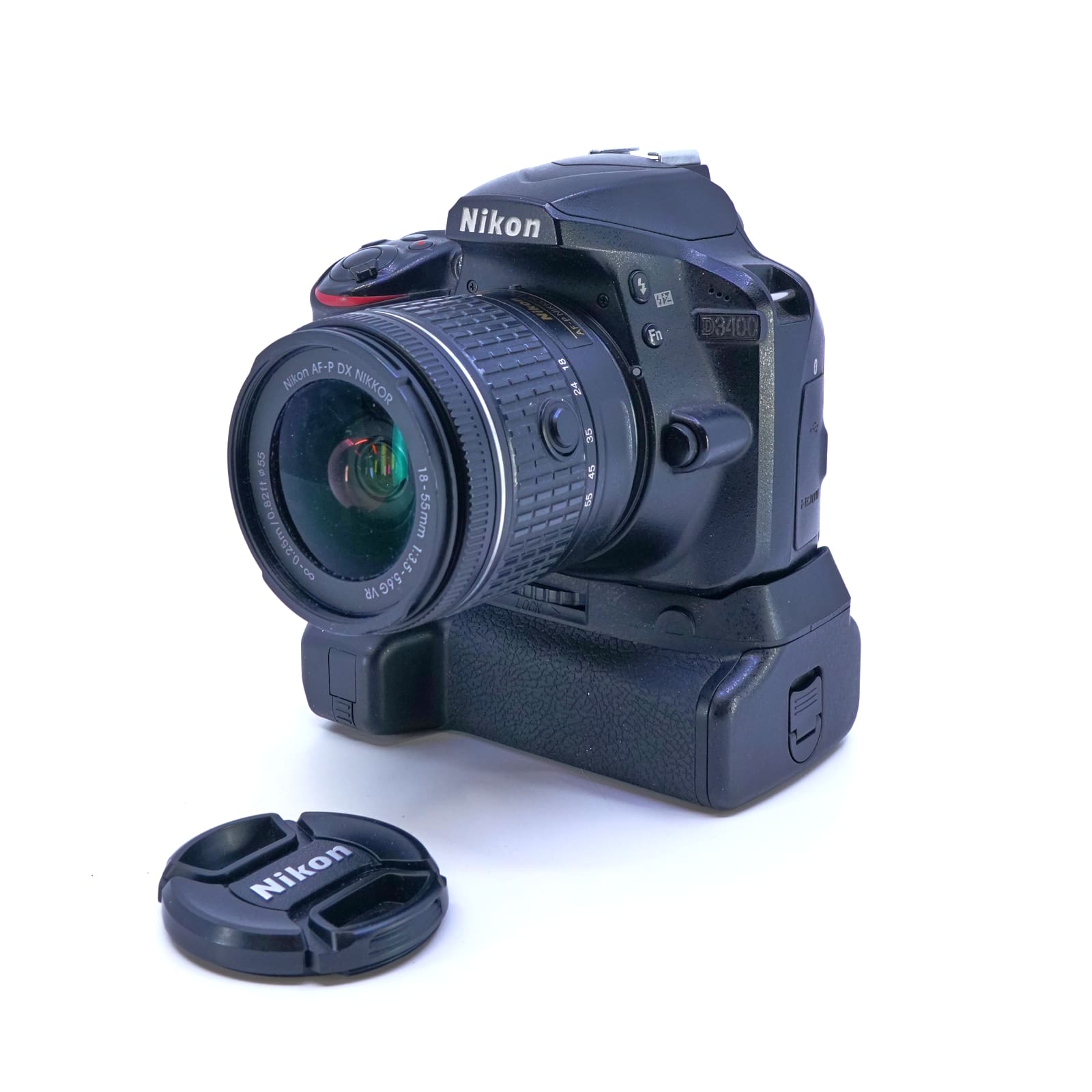 1 kamerahus Nikon D3400 N1510 serienr:6016424, 1 objektiv Nikon DX AFS-Nikkor 18-55mm - Bild 2