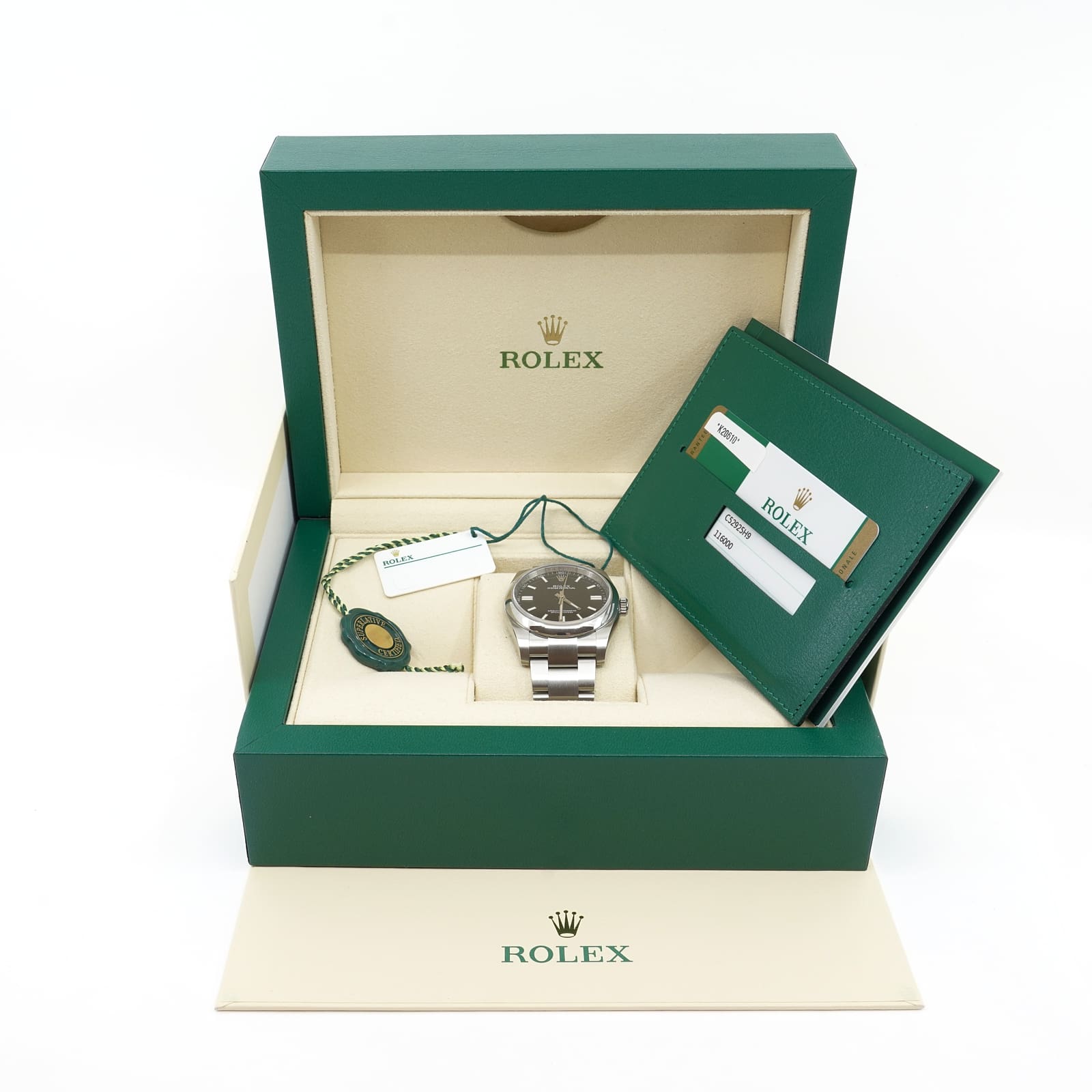 Armbandsur Rolex Oyster Prepetual Stål Boett 36mm - Bild 4