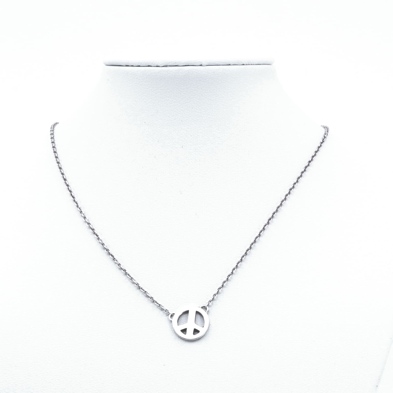 Halskedja Efva Attling ”Mini Peace” Silver S925 3,2g Längd 42,5-45,5cm Bredd 1,2mm
