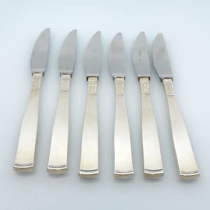 Bordsknivar 6st Modell Rosenholm S830 Bruttovikt 363,7g Längd 200mm Med blad i rostfritt stål