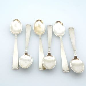 Kaffeskedar 6st Modell Rosenholm S830 70,9g Längd 110mm