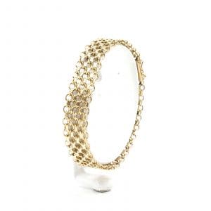 Armband X-länk Guld 18K 24,6g Längd 19,5cm Bredd 14mm