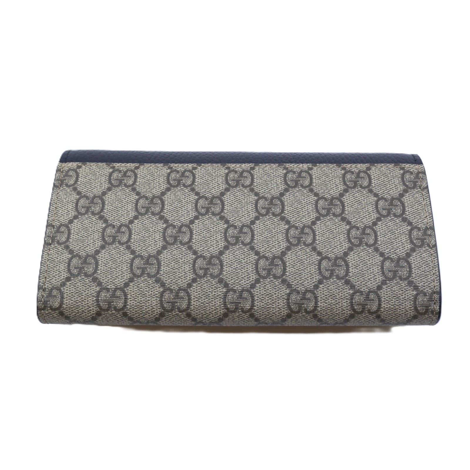 Clutch GUCCI ”Bi-colour GG Marmont Wallet On Chain” Svart Läder & Beige/Brun GG Supreme - Bild 2