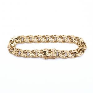 Armband Bismarck Guld 18K 34,9g Längd 18,7cm Bredd 9mm