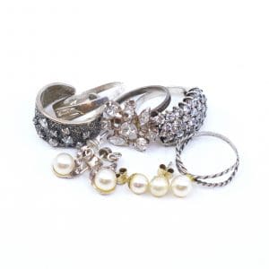 Smyckesset Silver S925 28,9g med stenar & imitationspärlor
