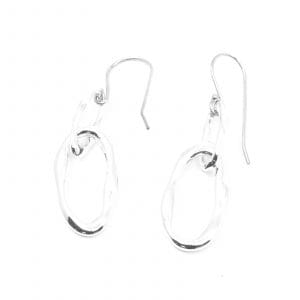 Örhängen Silver S925 4,5g Höjd 42mm Diameter 7,5-12,5mm