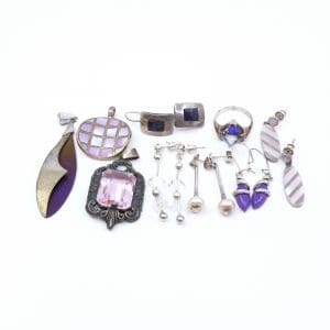 Smyckesset Silver S925 61,2g med stenar