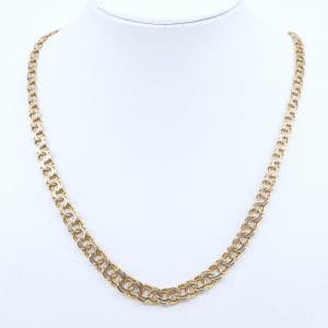 Halskedja Bismarck Guld 18K 15,4g Längd 45cm Bredd 4-7mm