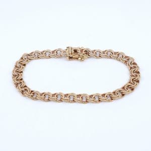 Armband Bismarck Guld 18K 14,3g Längd 18,5cm Bredd 6mm