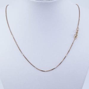 Halskedja Venezia Guld 18K 2,2g Längd 38,5cm Bredd 1mm