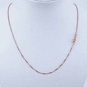 Halskedja Venezia Guld 18K 2,2g Längd 36cm Bredd 1mm