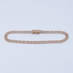 Armband Bismarck Guld 18K 6,9g Längd 20cm Bredd 4mm