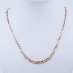 Halskedja doserad Bismarck Guld 18K 6,6g Längd 45cm Bredd 3,5mm