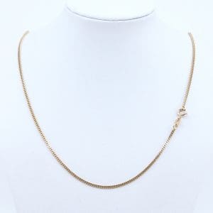 Halskedja Pansar Guld 18K 5,5g Längd 45cm Bredd 2mm