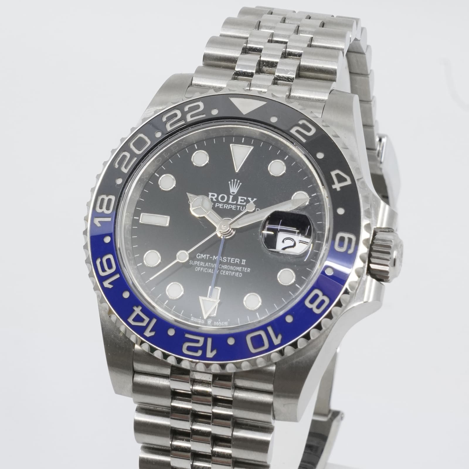 Armbandsur Rolex GMT Master II Batgirl Stål Boett 40mm - Bild 4