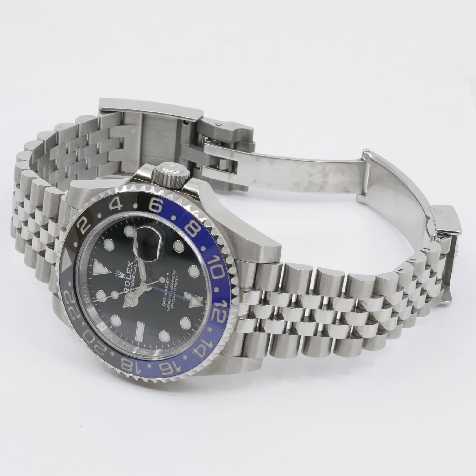 Armbandsur Rolex GMT Master II Batgirl Stål Boett 40mm - Bild 5