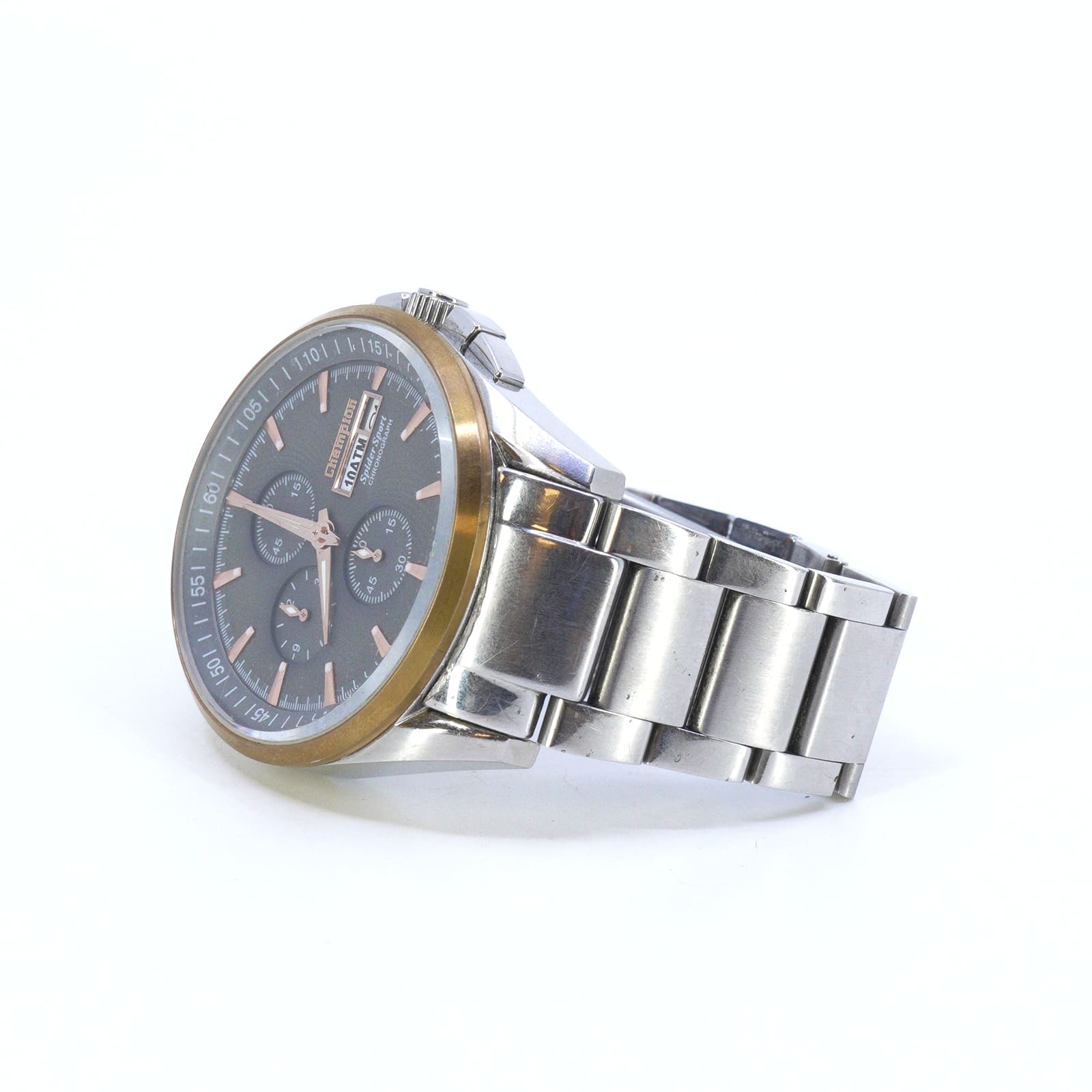 Armbandsur Champion Spider Sport Chronograph Stål Boett Ø43mm Längd 21cm - Bild 2
