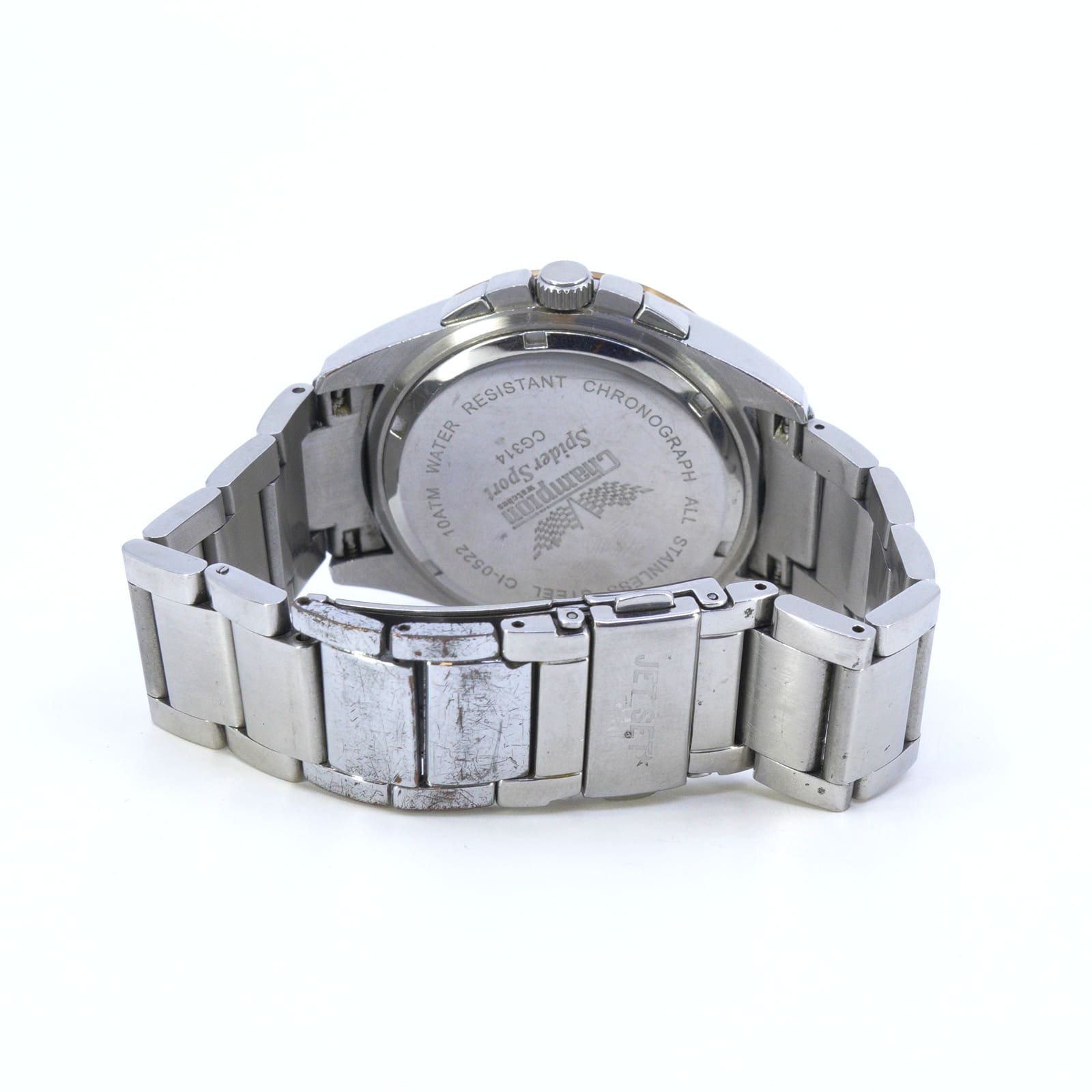 Armbandsur Champion Spider Sport Chronograph Stål Boett Ø43mm Längd 21cm - Bild 3