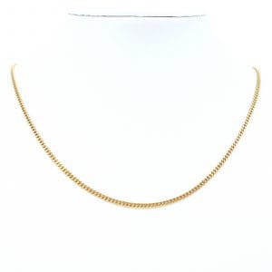 Halskedja Pansar Guld 18K 4,6g Längd 40,5cm Bredd 1,8mm