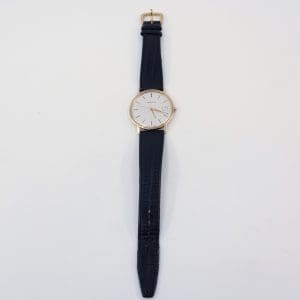 Armbandsur Certina boett i 14K graverad med läderband