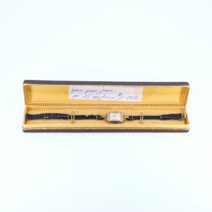 Armbandsur Surex Guld 18K i Boett Längd 20,5cm Boett 15-35mm, manuell, med slitet läderarmband 12,3g
