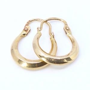Örhängen creoler Guld 18K 1,1g Höjd 16mm Diameter 13mm