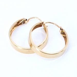 Örhängen creoler Guld 18K 1,5g Diameter 19mm