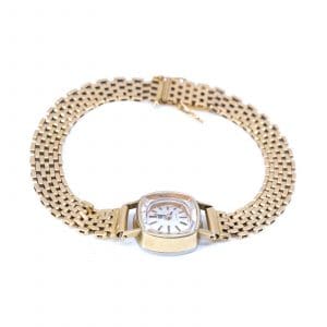 Armbandsur Tissot Saphir Guld, Manuell, 18K i länk, Längd 20cm Boett 17mm bruttovikt 22,5g