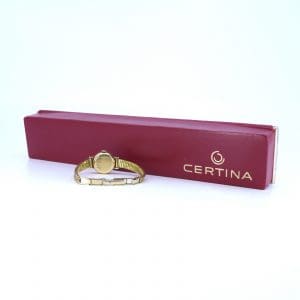 Armbandsur Certina 14K Guld/Stål Längd 17cm Guld i Boett 17mm, länk guld på stål, manuell, 18,4g.