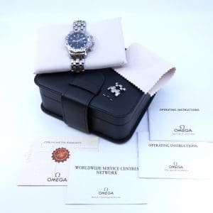 Herrur Omega Seamaster Divers Stål Längd 18cm Boett 40mm, kronograf, datumvisning, automatisk