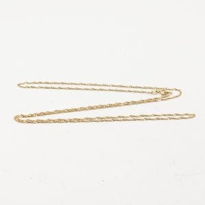 Halskedja Singapore Guld 18K 2,9g Längd 69cm Bredd 1mm