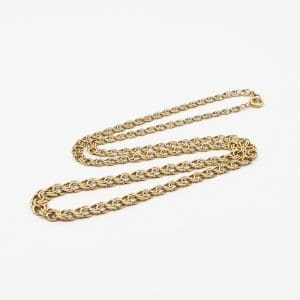 Halskedja Doserad Bismarck Guld 18K 14,7g Längd 49cm Bredd 3-6mm, springlås
