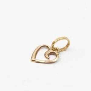 Hänge/berlock Hjärta Guld 18K 0,1g Bredd 8mm Höjd 12mm