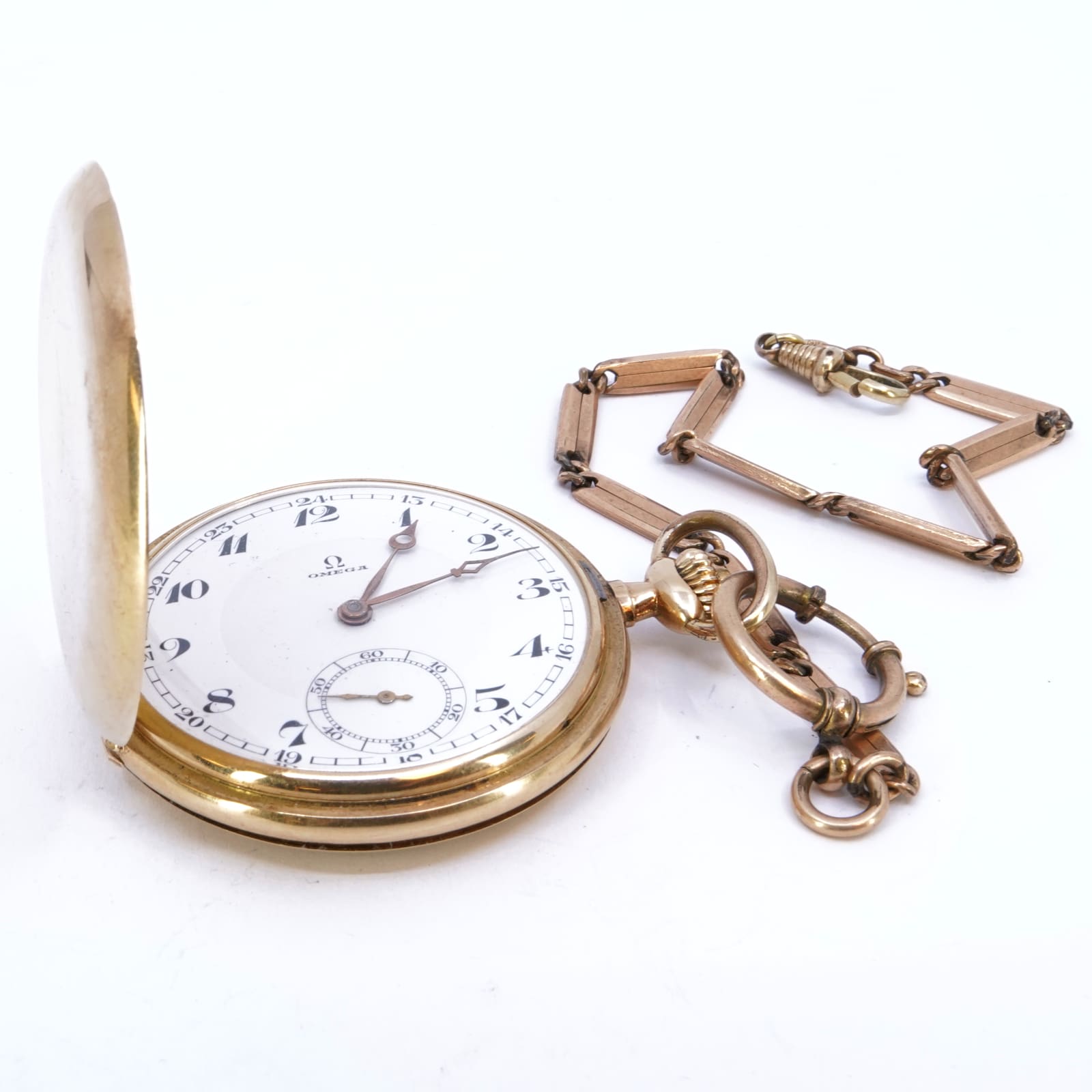 Fickur Omega 14K 49,5mm manuell 1930-tal 76,7g