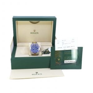 Armbandsur Rolex Oyster Perpetual Date Submariner Guld/Stål Boett Ø41mm - Full Set