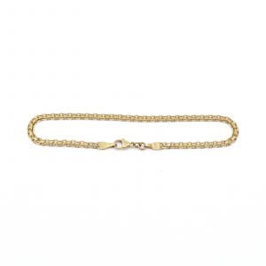 Armband X-länk Guld 18K 2,6g Längd 18,6cm Bredd 3mm