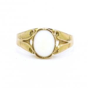 Ring Guld 18K 2,5g Ø17,5 med sten