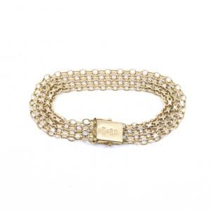 Armband X-länk Guld 18K 15,4g Längd 19cm Bredd 12mm - Defekt