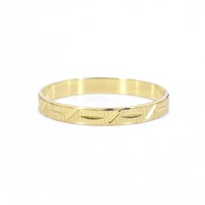 Ring Mönstrad Guld 18K 2,3g Ø20,75