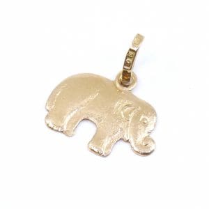 Hänge/berlock Elefant Guld 18K 0,6g Bredd 13mm Höjd 10mm