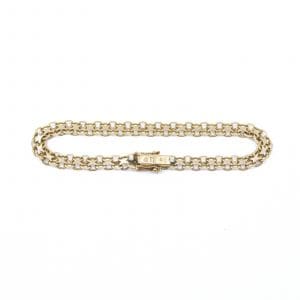 Armband X-länk Guld 18K 8,5g Längd 19,3cm Bredd 5,5mm