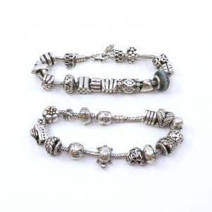 Armband 2st Pandora Silver S925 97,7g Längd 18,5-19,5cm