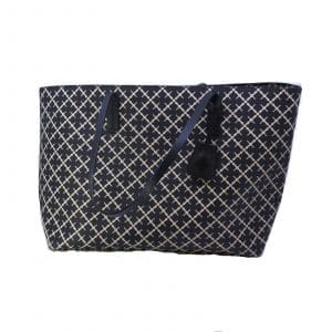 Totebag Malene Birger ''Abigail'' Svart / Vit Monogram