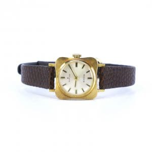 Armbandsur Svalan Edox Guld 18K Längd 14,3-18cm Boett 24mm med läderband