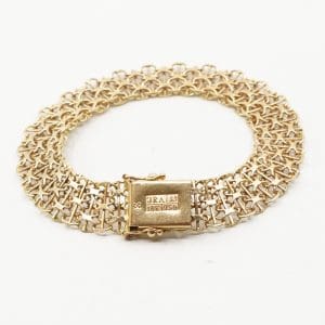 Armband X-Länk Guld 18K 15,7g Längd 18,5cm Bredd 11mm