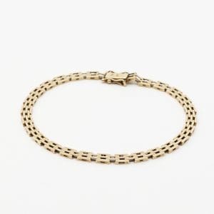 Armband Guld 14K 9g Längd 19cm Bredd 4mm