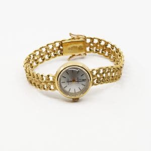 Armbandsur Omega Genevé, boett 18mm, Guld 18K, går ej, manuell, graverad bakboett