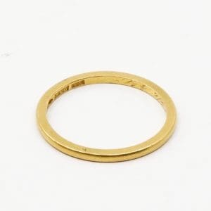 Ring Guld 23K 2,7g Ø18,5 graverad