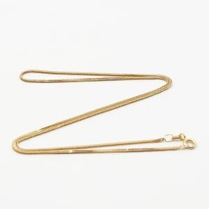Halskedja Rävsvans Guld 18K 2,5g Längd 42cm Bredd 2mm